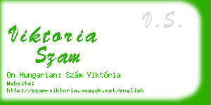 viktoria szam business card